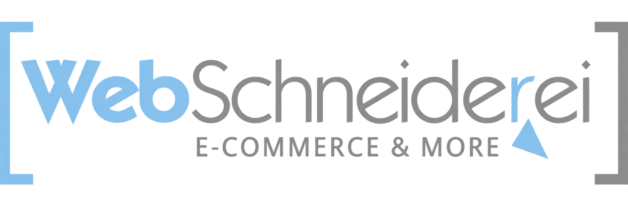 WebSchneiderei Logo mit Claim E-Commerce & More